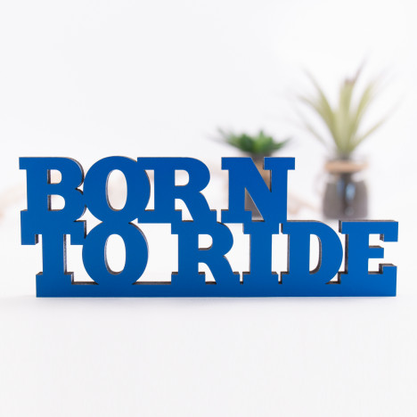 3D-Schriftzug Born to ride