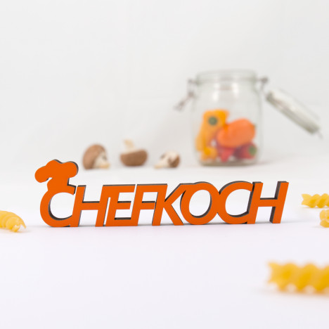 Dekoschriftzug Chefkoch