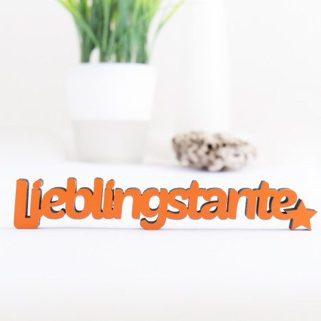 3D-Schriftzug Lieblingstante