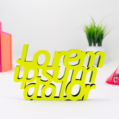 3D-Schriftzug Lorem ipsum dolor