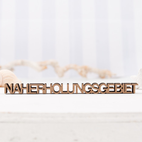 Dekoschriftzug Naherholungsgebiet