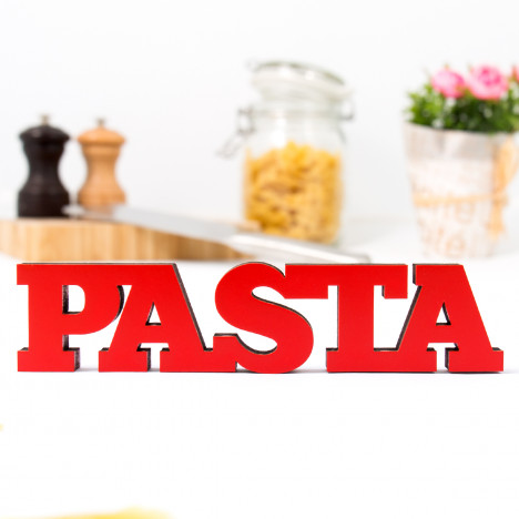 3D-Schriftzug Pasta