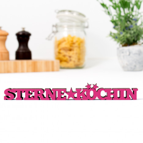 3D-Schriftzug Sterneköchin