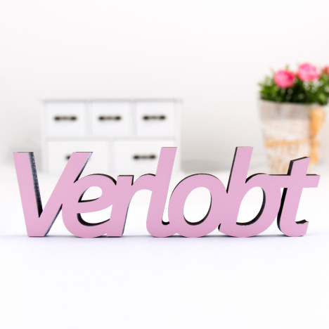 3D-Schriftzug Verlobt