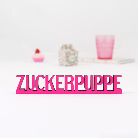 Dekoschriftzug "Zuckerpuppe"