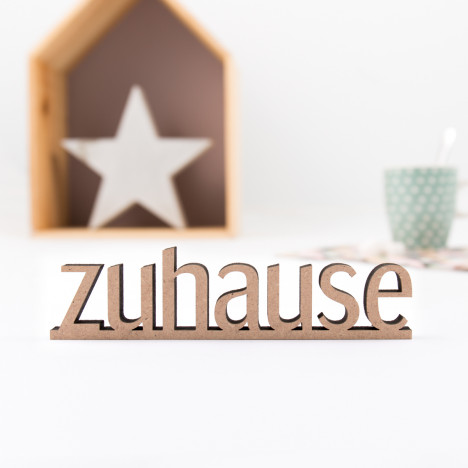 3D-Schriftzug Zuhause