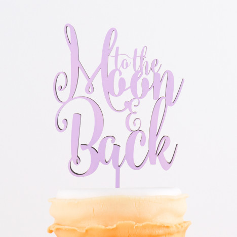 Cake Topper To the moon and back