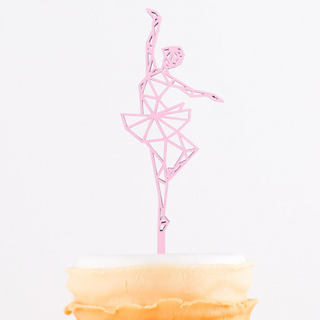 Cake Topper Origami Ballerina