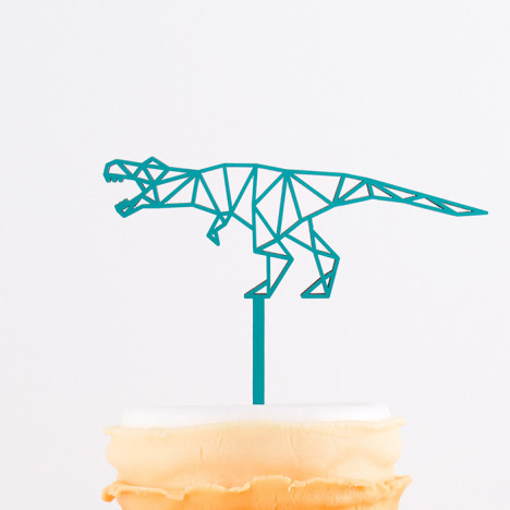 Cake Topper Origami T-Rex