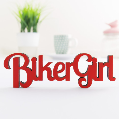 Dekoschriftzug Biker Girl