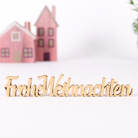 Frohe Weihnachten Schriftzug