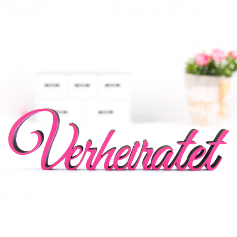 Dekoschriftzug Verheiratet