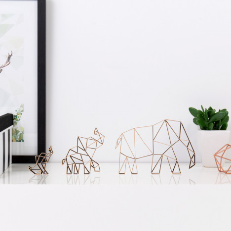 Elefantenfamilie Origami