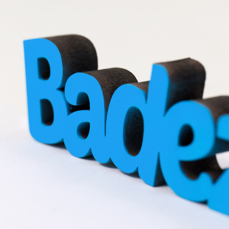 3d Schriftzug Badezimmer