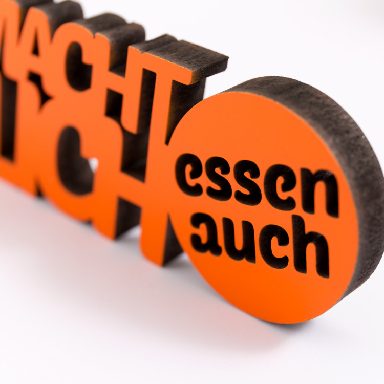 Dekoschriftzug Kochen macht glücklich