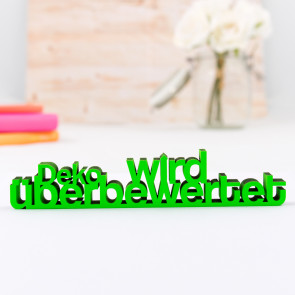 3D-Schriftzug Deko wird überbewertet
