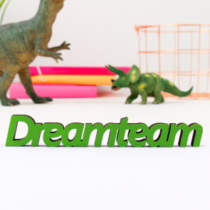 3D-Schriftzug Dreamteam
