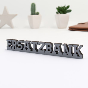 Dekoschriftzug Ersatzbank