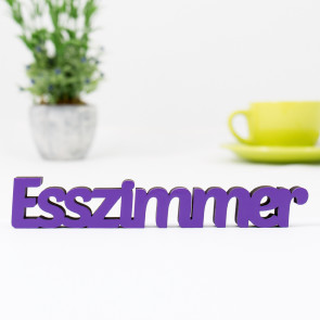 3D-Schriftzug Esszimmer