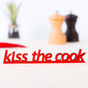 Dekoschriftzug "Kiss the Cook"