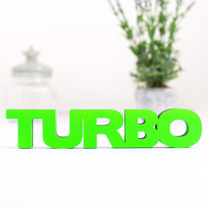 3D-Schriftzug Turbo