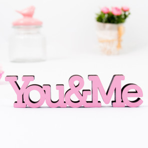 3D-Schriftzug You & Me