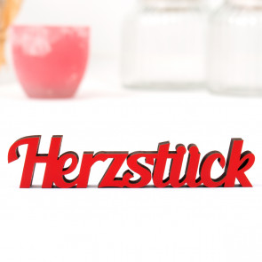 Dekoschriftzug Herzstück