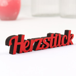 Dekoschriftzug Herzstück