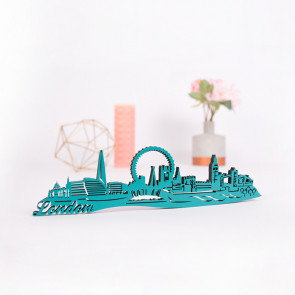 3D-Skyline London aus Holz