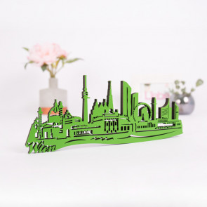 3D-Skyline Wien aus Holz