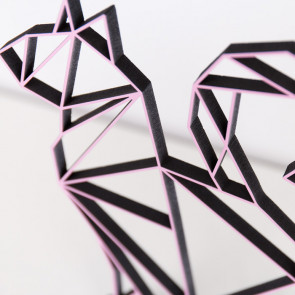 ORIGAMI 3D-Motiv Katze sitzend
