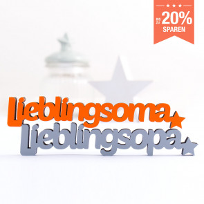 3D-Schriftzug Set Lieblingsoma Lieblingsopa