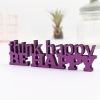 Dekoschriftzug Think happy be happy