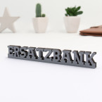 3D-Schriftzug Ersatzbank