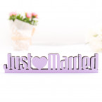 3D-Schriftzug Just Married