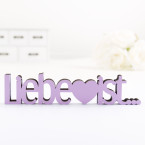 Dekoschriftzug Liebe ist...