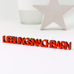 3D-Schriftzug Lieblingsnachbarn