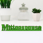 3D-Schriftzug Mittagspause