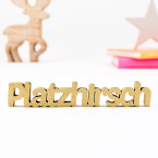 3D-Schriftzug Platzhirsch