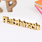 3D-Schriftzug Platzhirsch