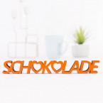 3D Schriftzug Schokolade