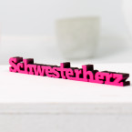 3D-Schriftzug Schwesterherz