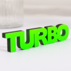 3D-Schriftzug Turbo