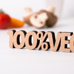 Dekoschriftzug 100%-Veggie