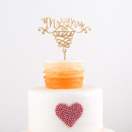 Cake Topper Mr. & Mrs. mit Eurem Datum