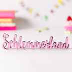 Dekoschriftzug "Schlemmerland"