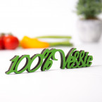 Dekoschriftzug 100%-Veggie