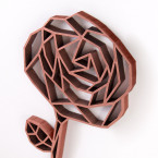 Origami Rose aus Holz