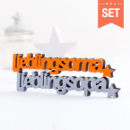 3D-Schriftzug Set Lieblingsoma Lieblingsopa