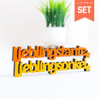 3D-Schriftzug Set Lieblingstante Lieblingsonkel